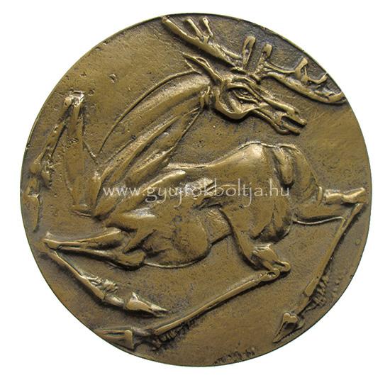 Cseh J�zsef: Szarvas plakett / vad�sz